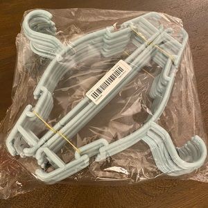 Kids clothes baby blue hangers